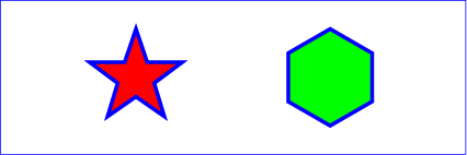 Example polygon01 �€” star and hexagon